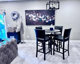 Dining Table and Chairs / Bar Height Pub Table and Chairs