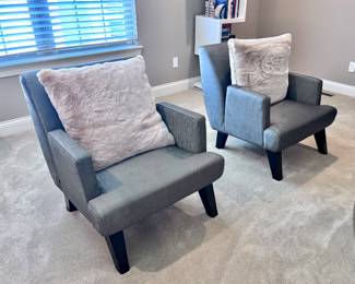 2 x Contemporary Arm Chairs from Dolnick's