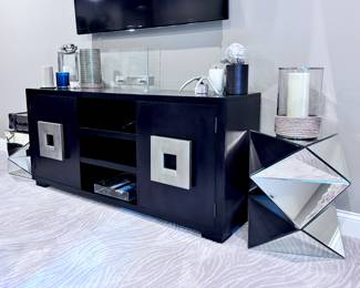 Console Table and Mirrored Accent Tables