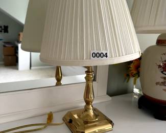 Brass table lamp