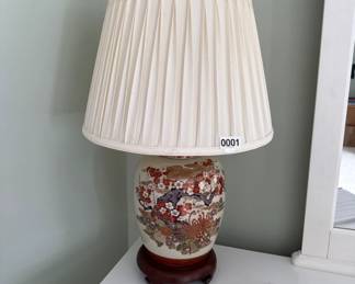 Japanese Porcelain Lamps Set of 2