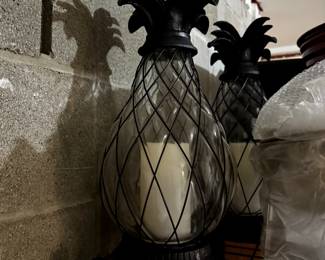 Pineapple Hurricane Lamps