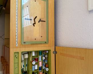 Horn collection sewing utility desk