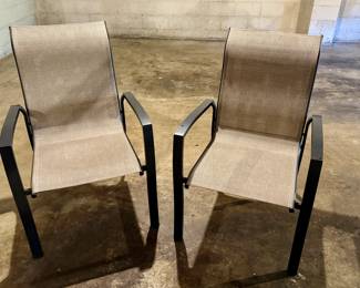 Pair of Outdoor Arm Chairs