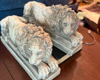 Lion Figurines - Gothic Arts II, Classic European Reproductions for Home and Garden
