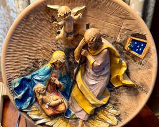 Fontanini Nativity Collector's Plate - "A King is Born"