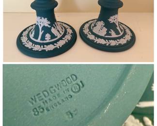 Pair of Wedgwood Jasperware Candlesticks