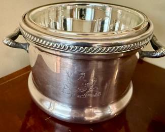 F. B. Rogers Co Ice Bucket (silver on copper)