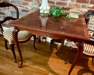 Queen Anne Table and Two Side Chairs
