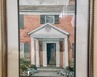 Matted and Framed Art - House Entrance