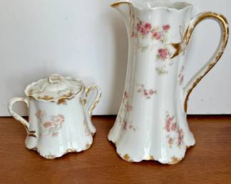 Chocolate Pot and Sugar Bowl - Haviland & Co. Limoges