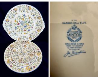 Fine Bone China - Haddon Hall Blue - Minton 