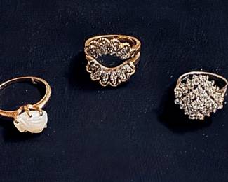 14K gold cocktail rings