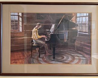 Matted and Framed Art - "Saturday Morning" - John Chumley 37/1000