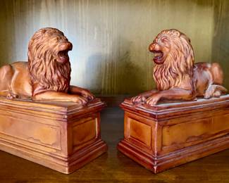 Lion Bookends - Andrea by Sadek