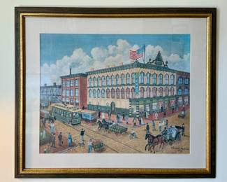 Matted and Framed Art - "Corner Gay and Clinch in 1896" (Kerns Bakery) - W. Russell Briscoe, Knoxville 