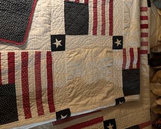 American flag quilt
