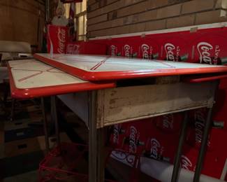 Enamel top expandable kitchen desk, circa 1930/40