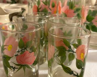 Franciscan Desert Rose Collection glassware