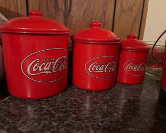 Coca cola canisters