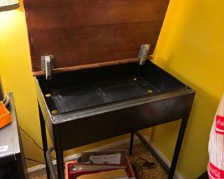 Vintage lift top school desk