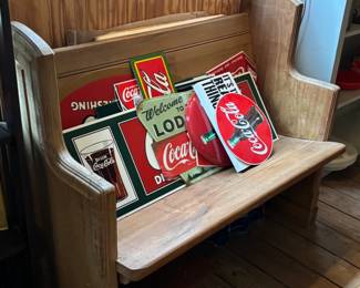 Metal Coca Cola signage