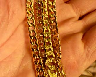 Heavy 18k chain and bracelet