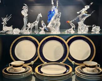 1940s Black & Gold fine china