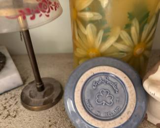 Irish Porcelain Figural Gnome Ring Holder