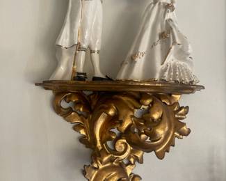 Porcelain Colonial Lady & Gentleman Figurines