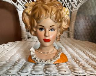 Inarco E-3523 Lady Head Vase