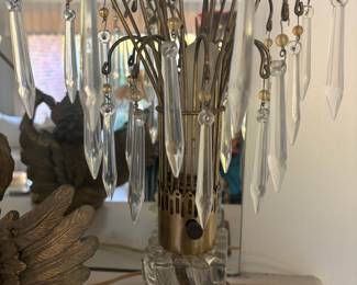 Hollywood Regency Style Waterfall Prism Accent Lamp