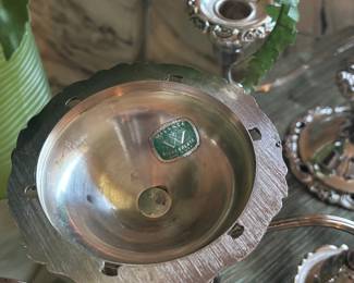 Pair of Wallace Baroque Silver Plated Candelabra Twisted 3 Branch Candle Holders