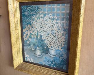 Framed Floral Still Life Print by D. Saar