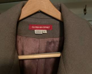 Gloria Vanderbilt Grey Women's Trench Coat – Size Large