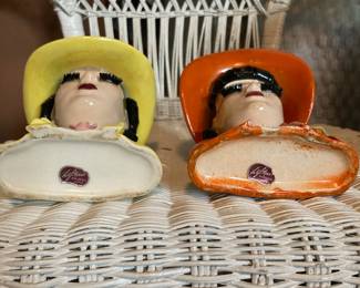 Lefton Lady Head Vases