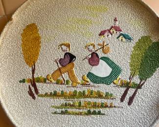 Italian Art Pottery Signed Plate CE. AS Albisola