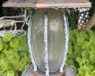 Copper Lantern Bird Feeder