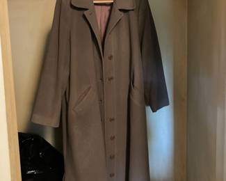 Gloria Vanderbilt Grey Women's Trench Coat – Size Large