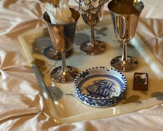 Royal Delft Hanu Painted Ash Tray