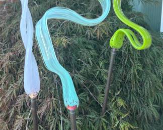 Blown Glass Yard Art