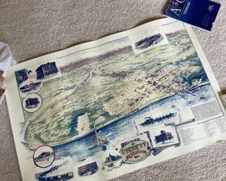 Birdseye View of Everett Washington 1893 Pictorial Map