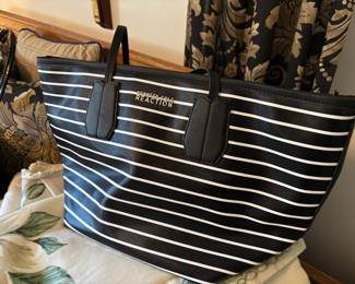 Kenneth Cole Reaction Black & White Striped Tote