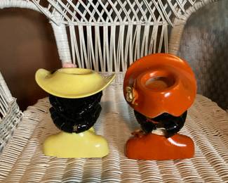 Lefton Lady Head Vases