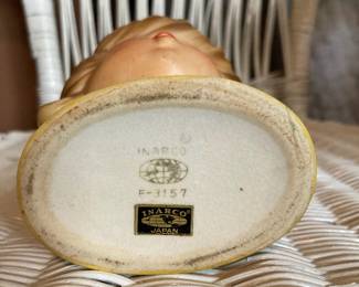 Inarco E-3157 Young Girl Head Vase