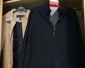 Tommy Hilfiger Men's Dark Blue Half Zip Pullover Jacket – Size Medium