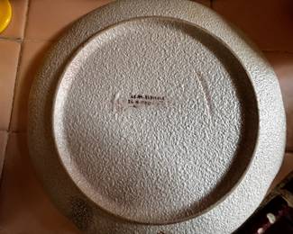 Italian Art Pottery Signed Plate CE. AS Albisola