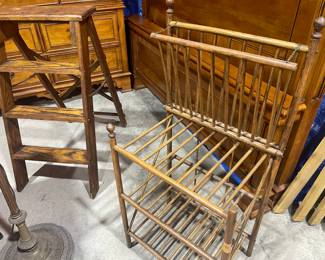 Antique magazine rack, barn 1