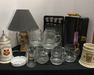 Beer And Barware And A Stein Lamp