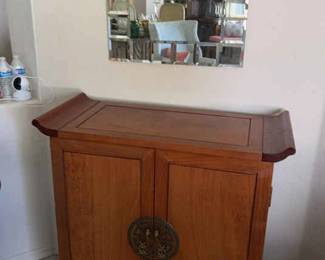Awesome Bar Cabinet and a Mirror
